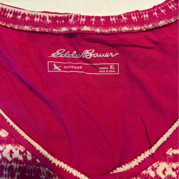 Eddie Bauer Outdoor V-Neck Woman’s Shirt NWT XL - Picture 5 of 5